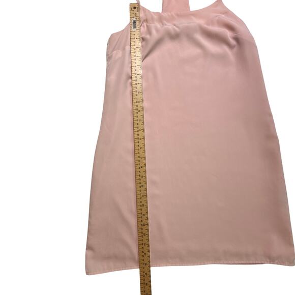 Cynthia Steffe Pastel Pink Dress Racer Back Side Zipper Size 4 - Picture 7 of 16
